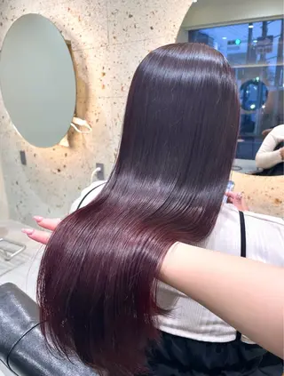 ロング カラー tim hinaのヘアスタイル