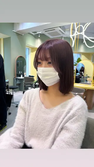ショート カラー レイヤー/韓国透明感 カラー/nanokaのヘアスタイル