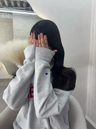 ロング カラー パーマ ヘアアレンジ メンズ キッズ 🤍韓国風レイヤー/ 艶髪🤍鳥越美羽のヘアスタイル