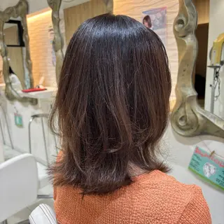 セミロング ヘアケアは お任せ✨✨中田早紀のヘアスタイル