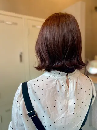 ミディアム 徳重 美香のヘアスタイル