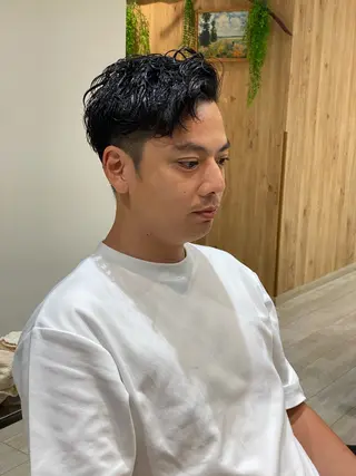 パーマ メンズ 髪質改善/イルミナ/ 城崎のヘアスタイル