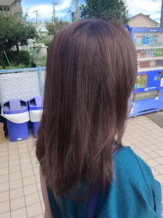 セミロング カラー 🌙似合わせ🐈‍⬛ ケア✨又吉のヘアスタイル