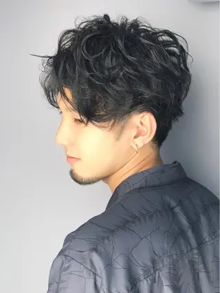 ショート カラー パーマ メンズ 縮毛矯正×髪質改善 店長　DAITOのヘアスタイル