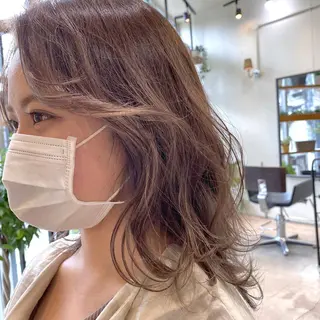ミディアム カラー ヘアアレンジ 【ダメージレス施術】 【透明感】北村 拓也のヘアスタイル