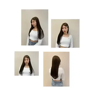 ロング カラー ヘアアレンジ/ベー ジュchiakiのヘアスタイル