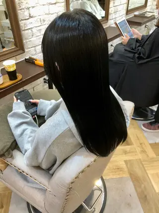 ロング カラー 鷺沼駅徒歩1分 キシタクのヘアスタイル