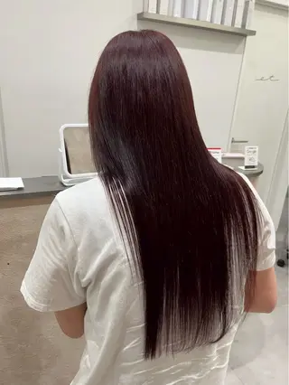カラー ブリーチなし/暖色/ 艶髪/ユリヤのヘアスタイル
