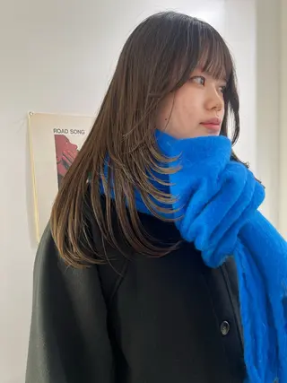 ロング 💥ウルフカット デザインあんな💥のヘアスタイル