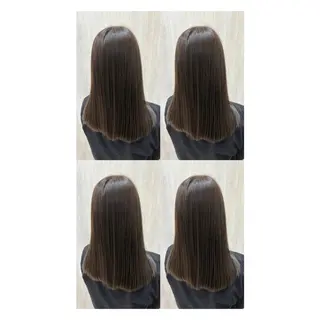 セミロング カラー 店長✨レイヤー✖️ 髪質改善✖️韓国ヘアのヘアスタイル