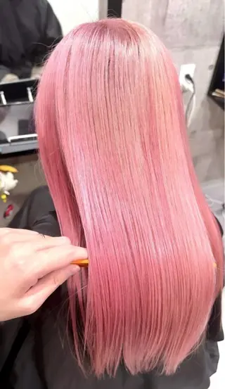 ロング カラー エクステ ダブルカラー新宿のヘアスタイル