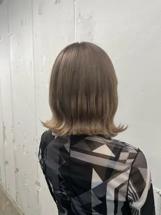 ミディアム カラー 🧡艶髪ちゅるん髪 🫧🧡YUKI❄️のヘアスタイル