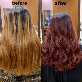 ロング カラー 韓国レイヤーカット★ 小林大樹のヘアスタイル