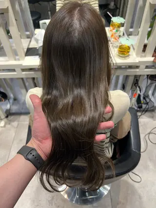 ロング カラー 恵比寿韓国レイヤー× 艶透明感カラー大場のヘアスタイル