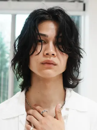 ミディアム メンズ fifth/原宿/ シャドウパーマ/カズのヘアスタイル