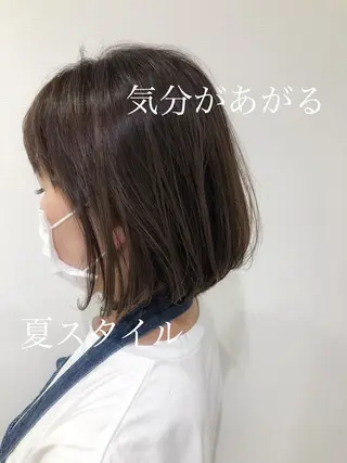 ミディアム 大人女性のショート ・ボブ✂︎沼尻典祥のヘアスタイル