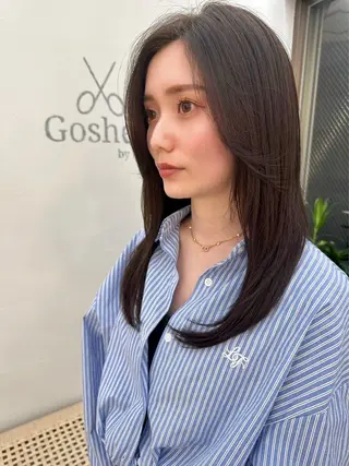 ロング 伊藤 琢のヘアスタイル