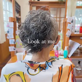 ショート パーマ TJ天気予報 豊田 /松岡さくらのヘアスタイル