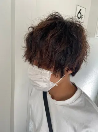 セミロング カラー パーマ ヘアアレンジ メンズ キッズ ネイル マツエク・マツパ 久木原 ゆりのヘアスタイル