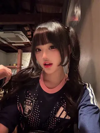 ロング 韓国✖️網紅🖤 パーマYURIYAのヘアスタイル