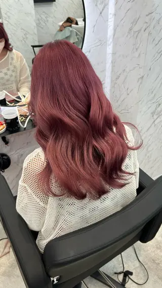 ロング 韓国パーマ 美容師 和田爽良のヘアスタイル