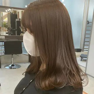 セミロング カラー パーマ ヘアアレンジ メンズ 似合わせカラー♡髪質 改善🎀サトカ🍒のヘアスタイル
