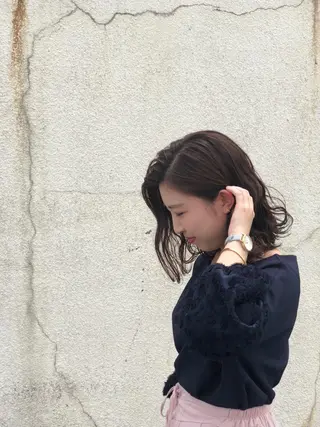 ミディアム AYAKA 下北沢suuのヘアスタイル