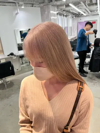 セミロング カラー 🏅EIGHT難波/ 【店長】タモツのヘアスタイル