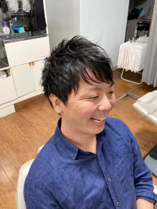 ショート メンズ メンズヘア専門 ウタカユウキのヘアスタイル