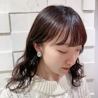 セミロング カラー 似合わせカット得意 💛RENA💛のヘアスタイル