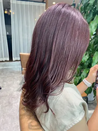 セミロング カラー 佐伯 美麗のヘアスタイル