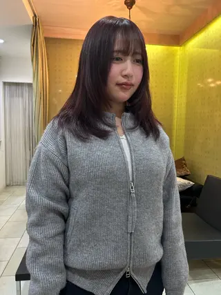 ミディアム カラー 似合わせパーマ/ メンズパーマ/しゅうのヘアスタイル