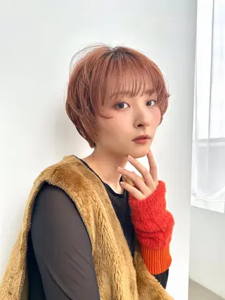ショート カラー ヘアアレンジ 髪質改善カラー/ レイヤー/望月うららのヘアスタイル