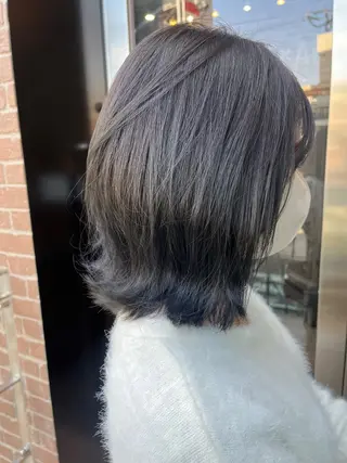 セミロング カラー 久木原 ゆりのヘアスタイル