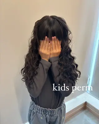 パーマ キッズ 髪の家 tikiのヘアスタイル