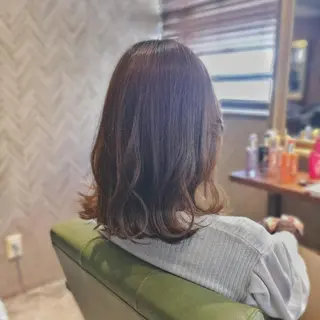 ミディアム カラー ヘアアレンジ ✨艶髪✖癒し✨🍀 miyazawaのヘアスタイル