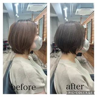 ショート カラー アンソニー ショウゴのヘアスタイル