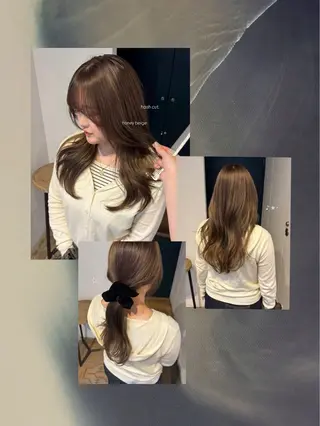 ロング カラー ヘアアレンジ ᵐⁱᵏⁱᵏᵒ / レイヤー★のヘアスタイル