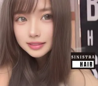 セミロング 再来率94％原宿足利 表参道★シニストラのヘアスタイル