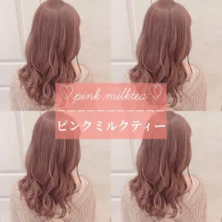 ミディアム カラー 韓国風ヘア✻透明感 カラー✻yukaのヘアスタイル