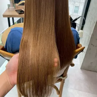ロング カラー ブリーチなし 暖色カラー/井上あいのヘアスタイル