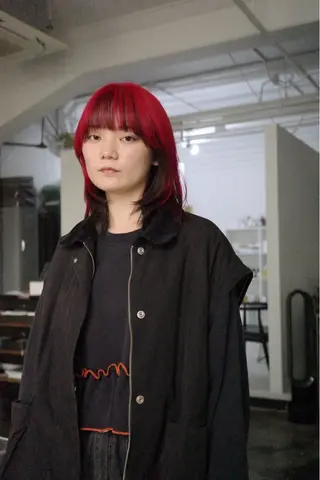 ミディアム カラー ミタニ ナギサのヘアスタイル