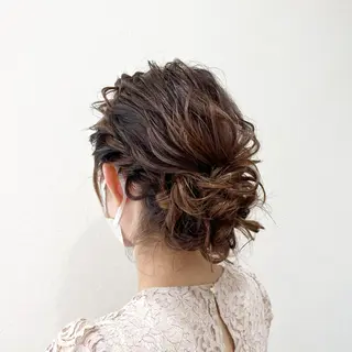 セミロング ヘアアレンジ ✨🌿大人可愛い愛さ れhair🌿✨松本のヘアスタイル