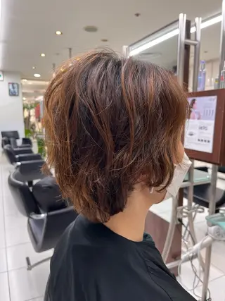 ショート パーマ 小野 達己のヘアスタイル