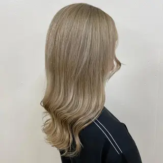 セミロング カラー ヘアアレンジ 🤍韓国ヘア特化 🤍力丸🤍のヘアスタイル
