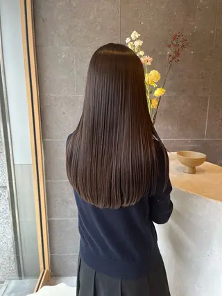 ロング カラー 平尾/高宮/艶カラー /ハイライト/綜一郎のヘアスタイル