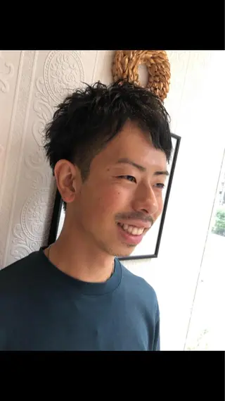 ショート パーマ メンズ 🍀富久 永梨🧸のヘアスタイル