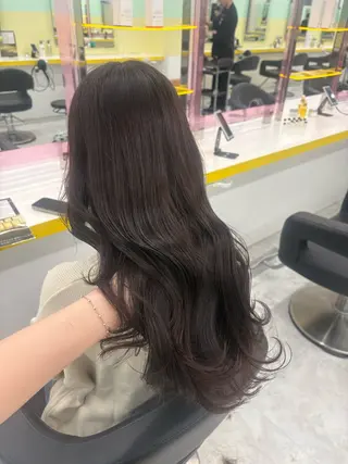 ロング カラー ベージュ×レイヤー 🤎横浜/miu🤎のヘアスタイル