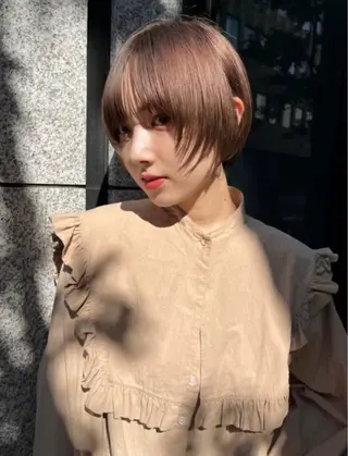 ショート カラー 具志 真理子のヘアスタイル