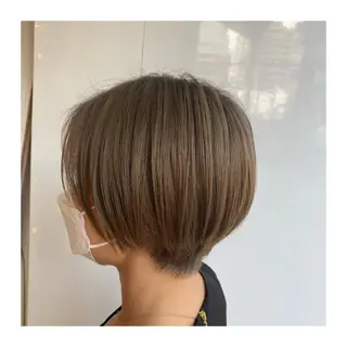 ショート カラー あべ ゆうかのヘアスタイル
